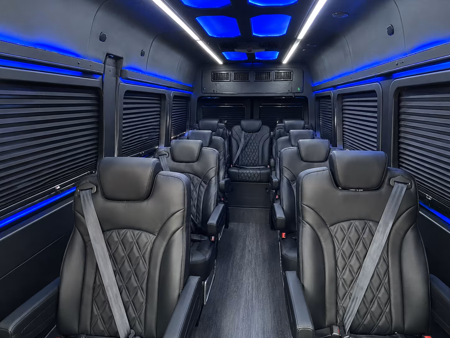 boston 18 passenger sprinter van inside