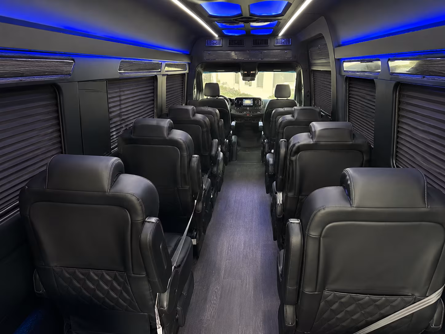 boston 20 passenger sprinter van inside
